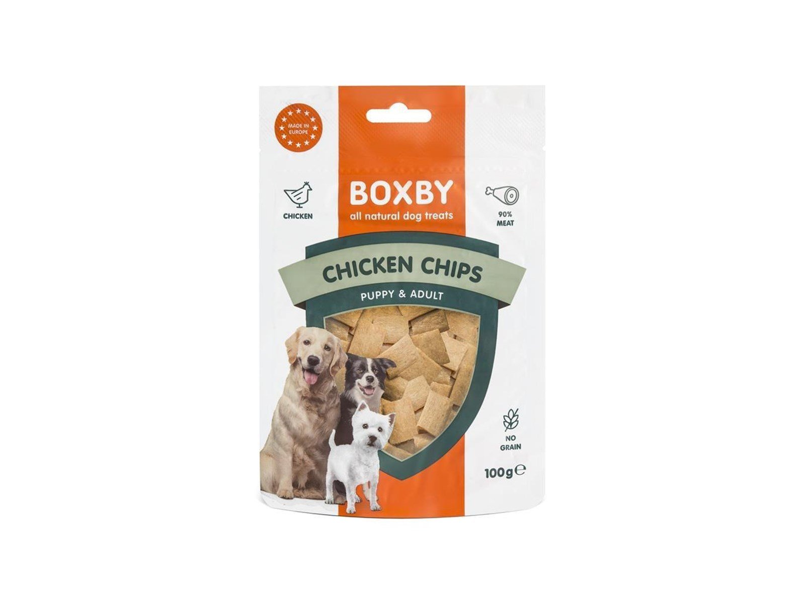 BOXBY - Chicken Chips 100 g - (PL10454) BOXBY - Chicken Chips 100 g - (PL10454)